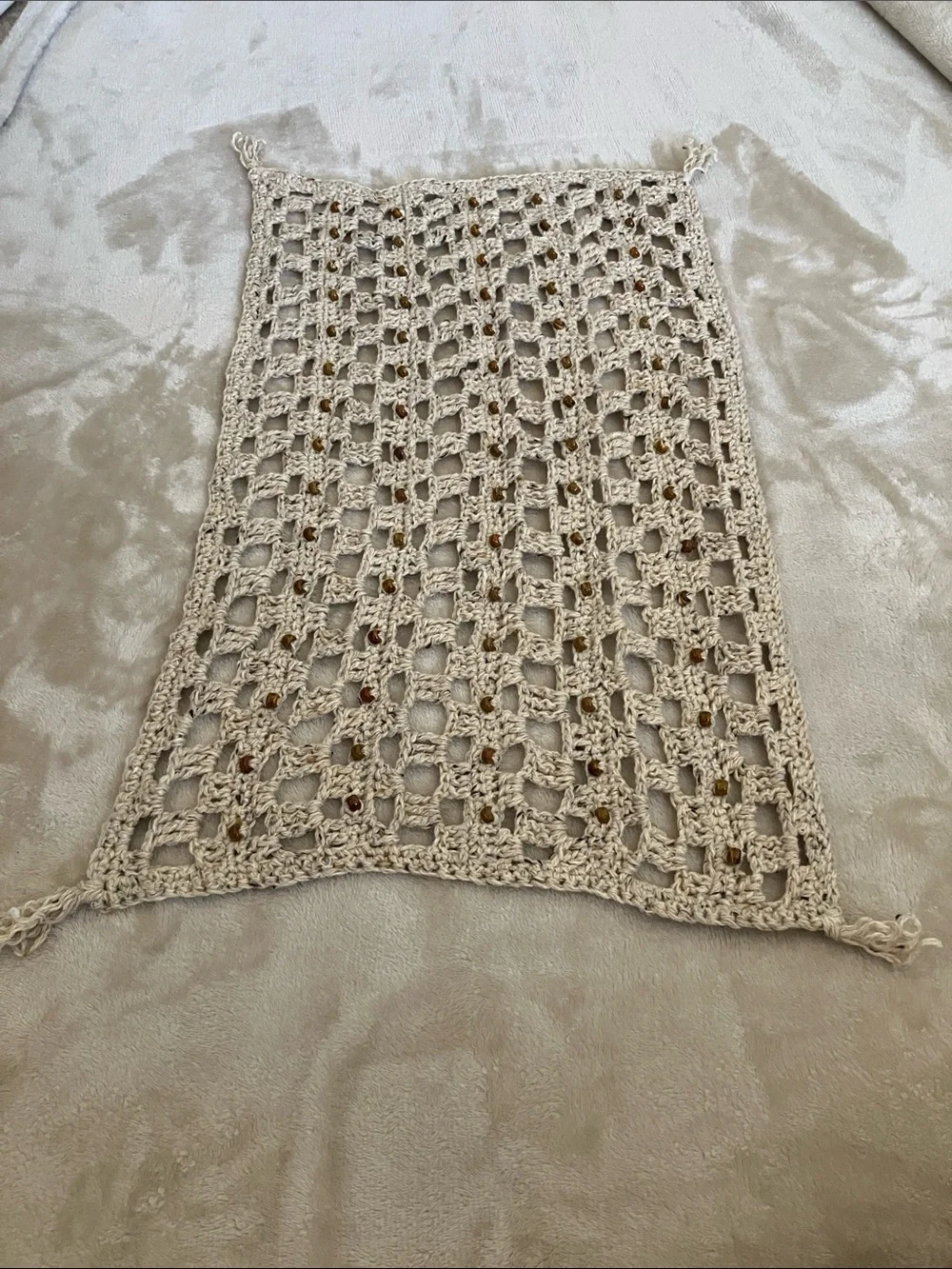 Small Sensory Lap Blanket Handmade Fidget Comfort Crochet for Dementia ADHD